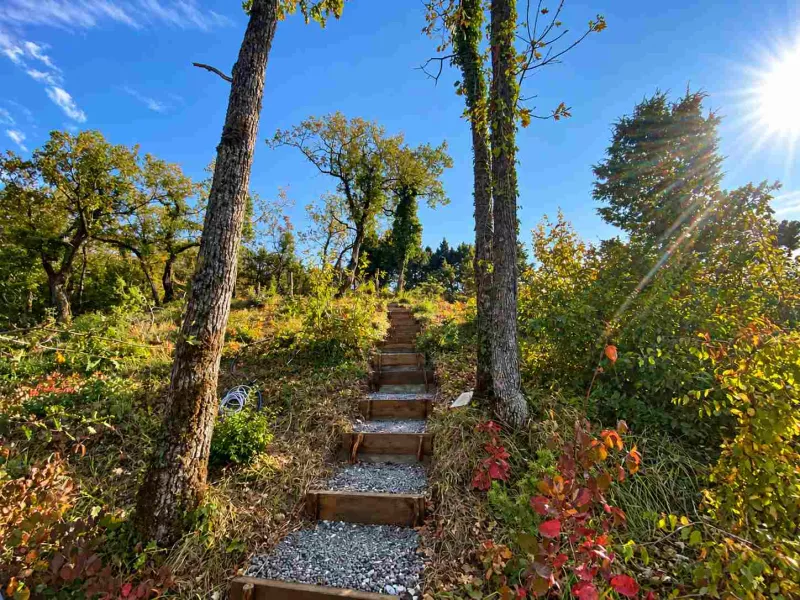 Благоустройство участка на склоне